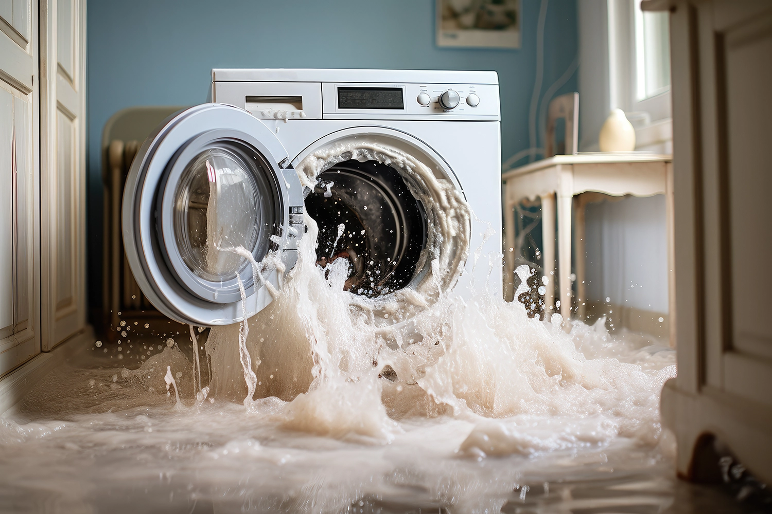 washing machine drain pipe clogged